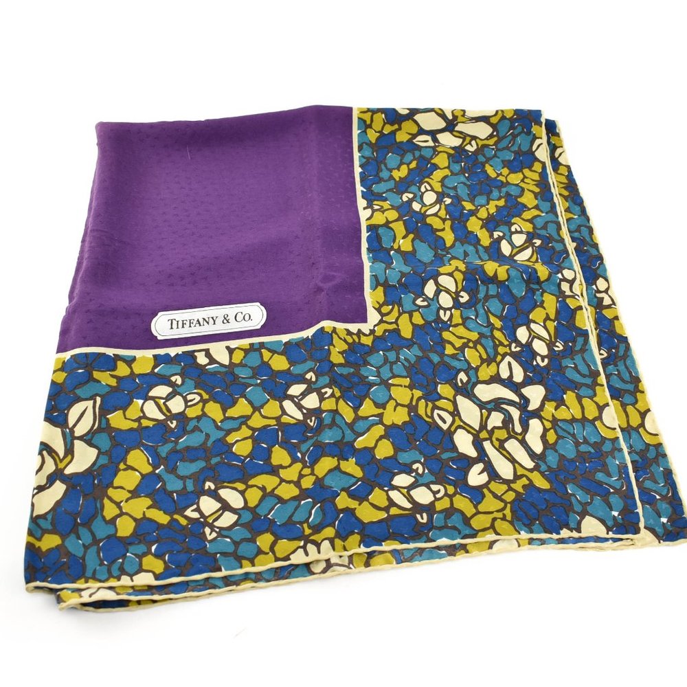 TIFFANY & Co: Multicolor, 100% Silk Scarf (rg) - Picture 5 of 5
